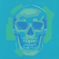 Image 2 of Turning Skull, Phase 03 - Original Painting, 12" x 12"