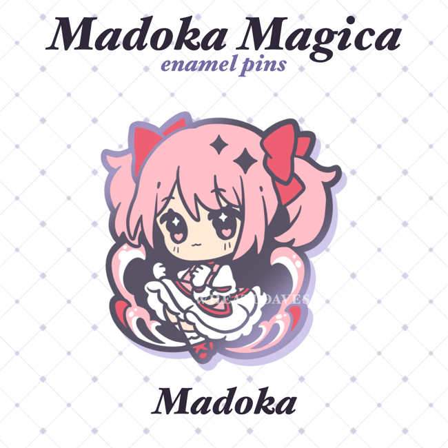 Madoka Magica Enamel Pins - Holy Quintet Collection