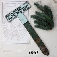 Image 3 of ONE Large Iron Botanical Plant Tag