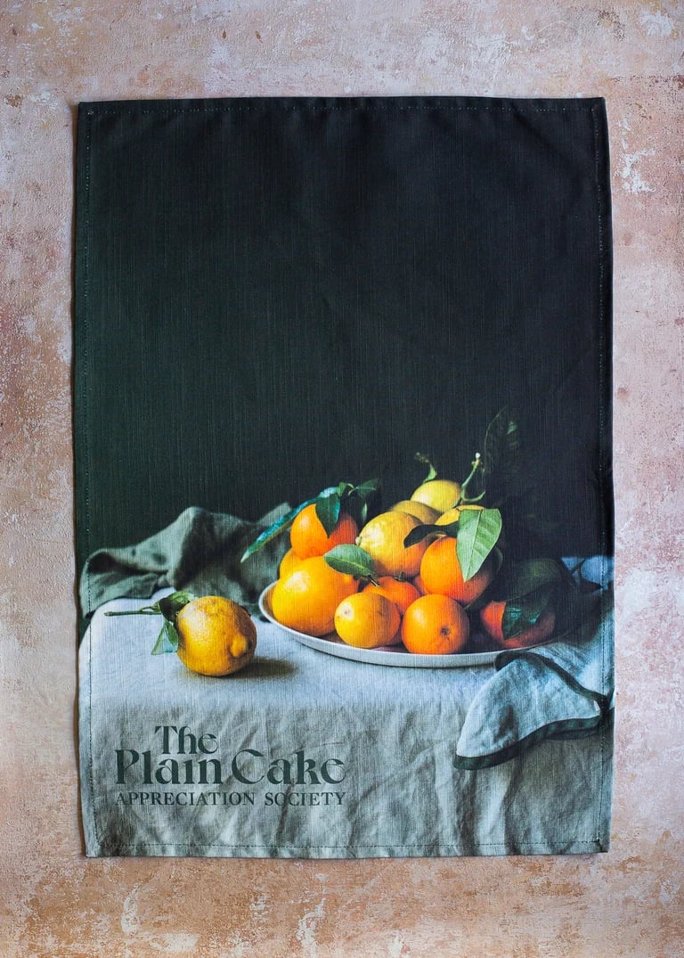 Image of The Plain Cake Appreciation Society &mdash; Citrus Tea Towel