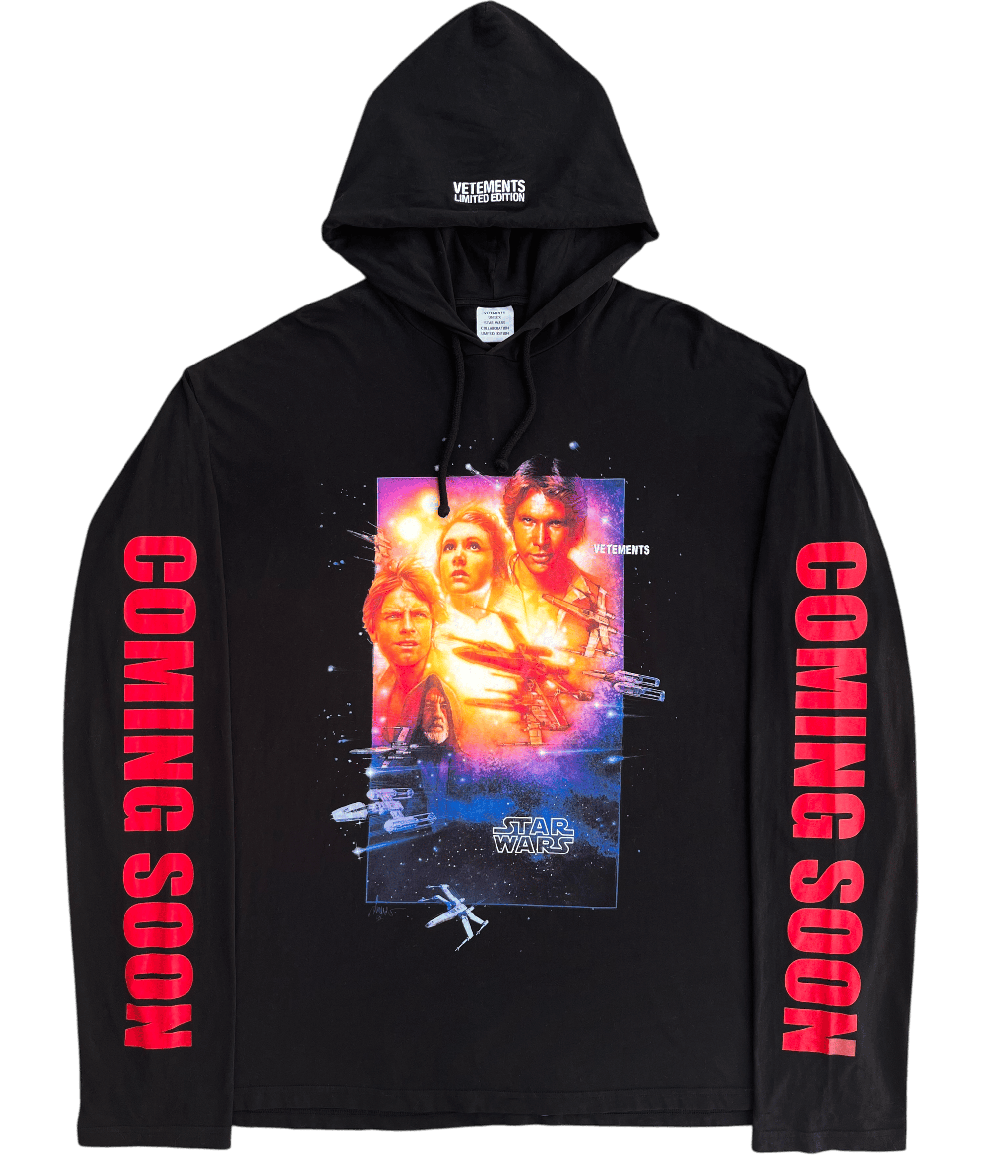 19 Vetements x Star Wars Hooded Longsleeve - L | neverlandsupply 19 Vetements x Star Wars Hooded Longsleeve - L | neverlandsupply