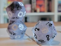 Image 1 of All Lights Turned Off - Noah Kahan inspired 30mm oversized death save and chonk d20s