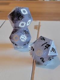 Image 3 of All Lights Turned Off - Noah Kahan inspired 30mm oversized death save and chonk d20s