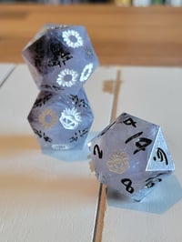 Image 5 of All Lights Turned Off - Noah Kahan inspired 30mm oversized death save and chonk d20s