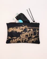 Image 2 of Valerie Black Leather Zip Pouch