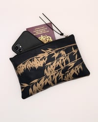 Image 3 of Valerie Black Leather Zip Pouch