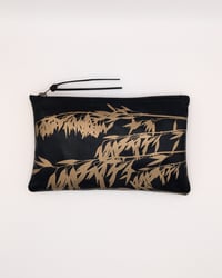 Image 1 of Valerie Black Leather Zip Pouch