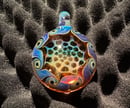 Image 1 of Fumed Honeycomb Pinwheel Pendant