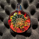 Image 4 of Fumed Honeycomb Pinwheel Pendant