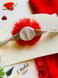 Image 3 of Red Tutu w/Bow Elastic band