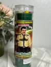 JESUS MALVERDE VERDE VELADORA -JESUS MALVERDE CANDEL GREEN ,
