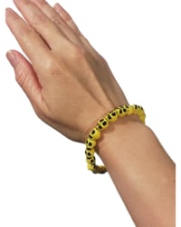 Image 1 of Yellow Skull Bracelet (Size Medium)