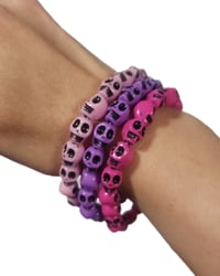 Image 2 of Skull Bracelet #3 (Size Medium)