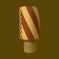 Image 3 of NEW Wee Lamp 'Ochre Stripe'