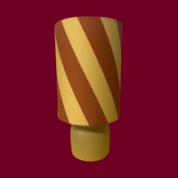 Image 4 of NEW Wee Lamp 'Ochre Stripe'