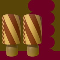 Image 1 of NEW Wee Lamp 'Ochre Stripe'