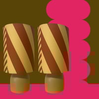 Image 5 of NEW Wee Lamp 'Ochre Stripe'