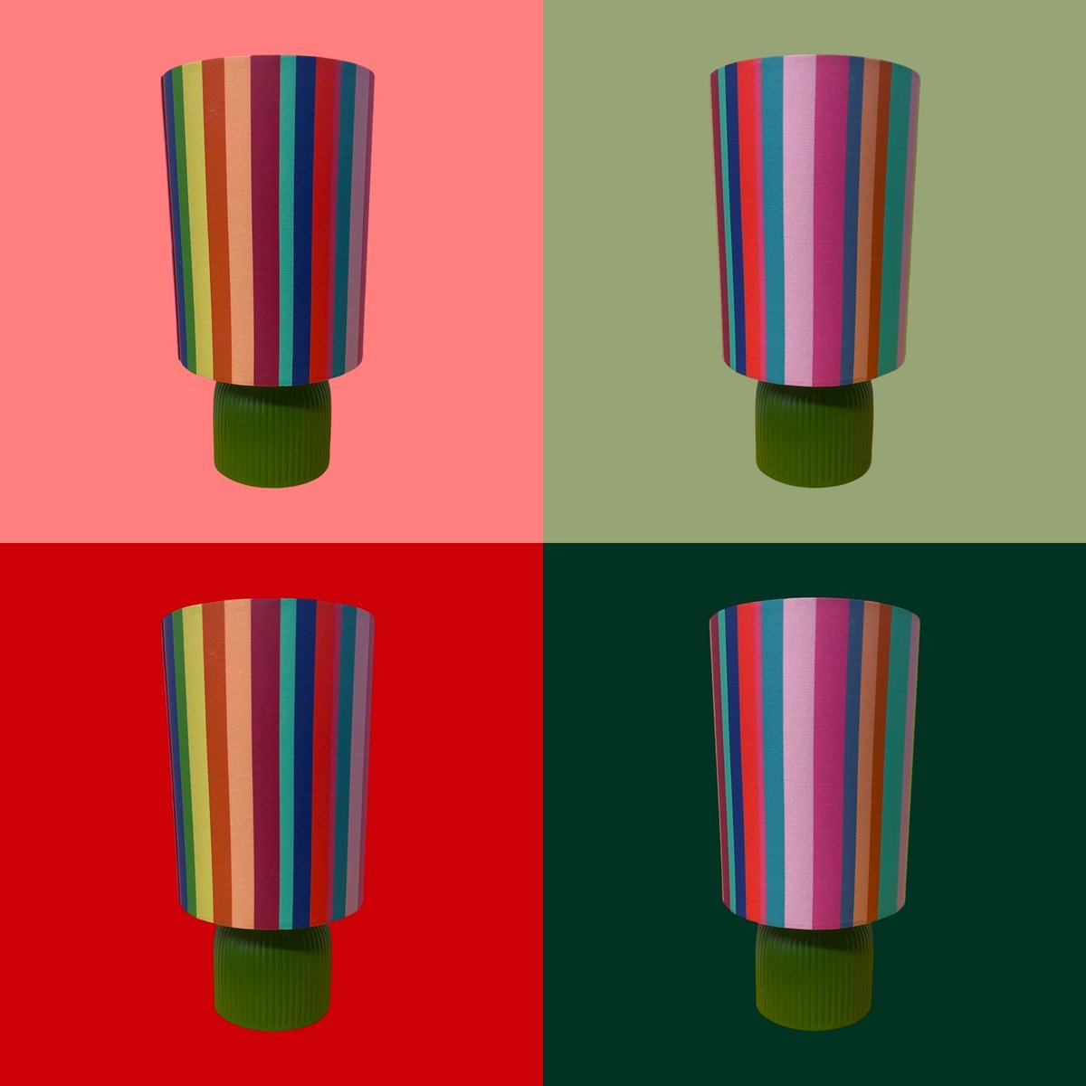 Image of New Wee Lamp 'Rainbow Stripe'