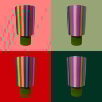 Image 1 of New Wee Lamp 'Rainbow Stripe'