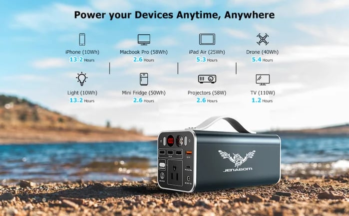 MSL 150Wh Portable Power Station with 42000mAh Battery