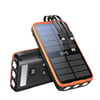 MSL 20000mAh Solar Power Bank with USB-C Fast Charging & Flashlight