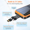 MSL 20000mAh Solar Power Bank with USB-C Fast Charging & Flashlight