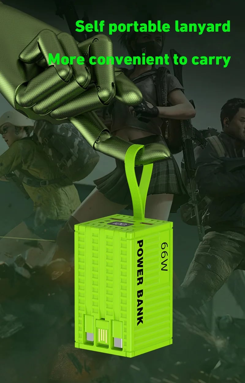 MSL 200000mAh Power Bank with 20W PD Fast Charging