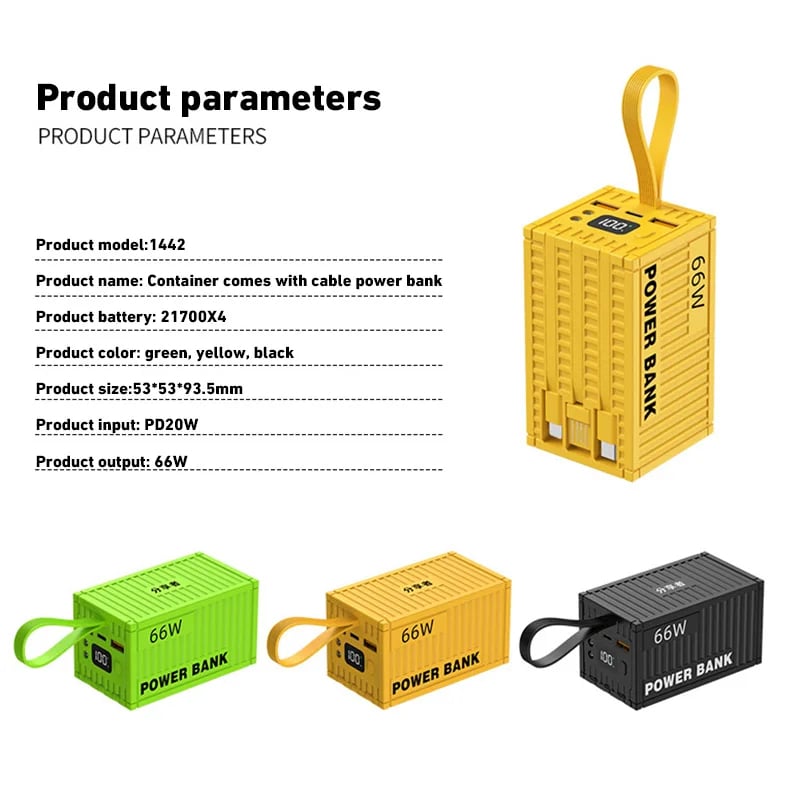 MSL 200000mAh Power Bank with 20W PD Fast Charging