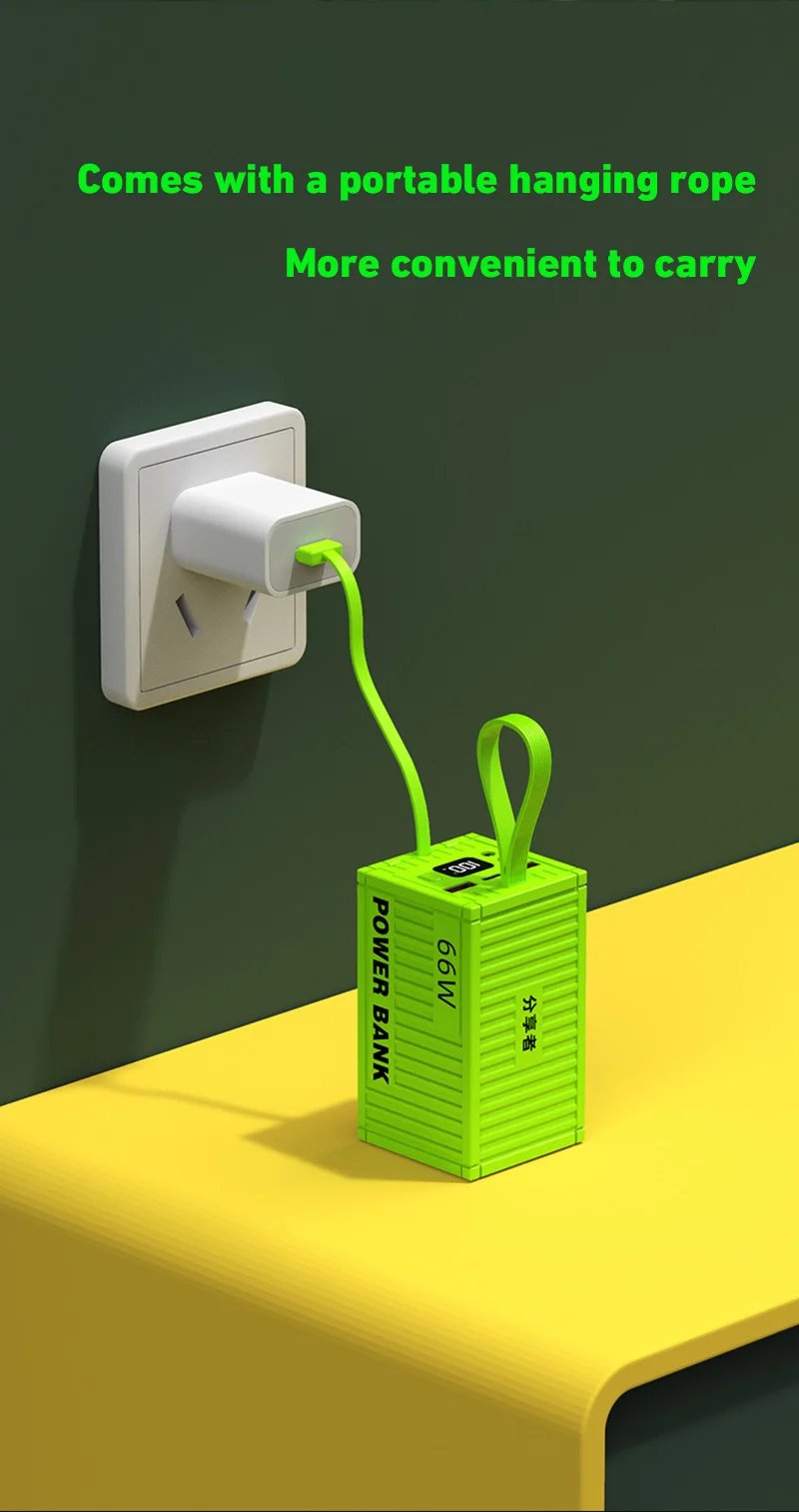 MSL 200000mAh Power Bank with 20W PD Fast Charging