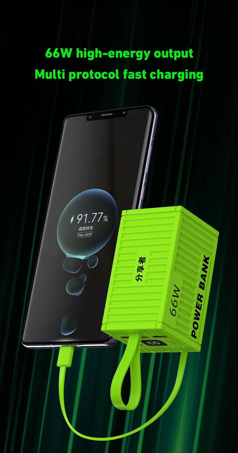 MSL 200000mAh Power Bank with 20W PD Fast Charging