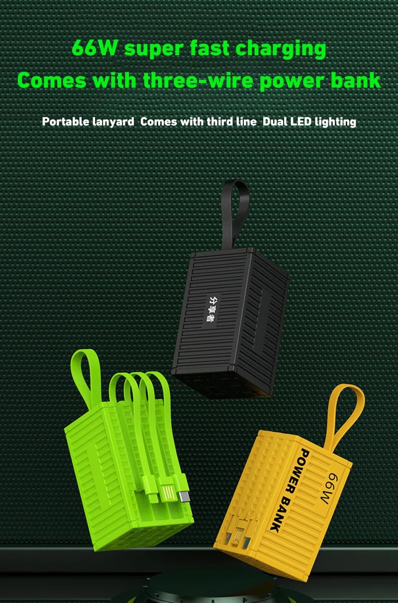 MSL 200000mAh Power Bank with 20W PD Fast Charging