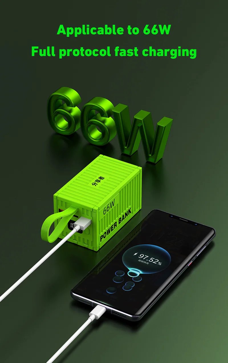 MSL 200000mAh Power Bank with 20W PD Fast Charging