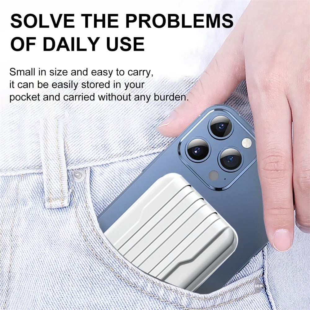 MSL Magnetic Power Bank 10000mAh with Built-in Cable