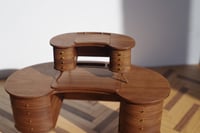 Image 15 of 1/12 Scale Miniature Vanity Desk – Handcrafted Wooden Dollhouse Furniture