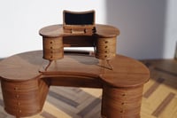 Image 14 of 1/12 Scale Miniature Vanity Desk – Handcrafted Wooden Dollhouse Furniture