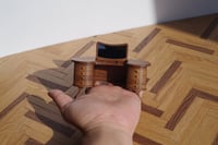 Image 8 of 1/12 Scale Miniature Vanity Desk – Handcrafted Wooden Dollhouse Furniture