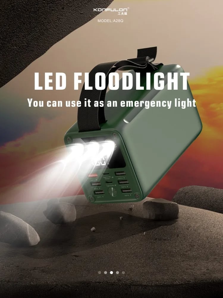 MSL 60000mAh Portable Power Bank with LED Lighting for Outdoor Use