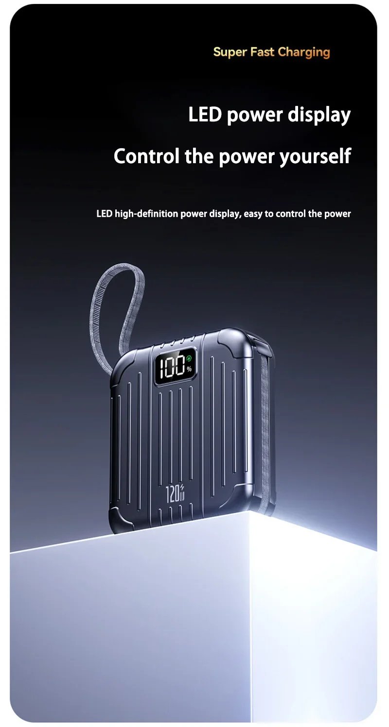 MSL 50000mAh Mini Power Bank with 120W Fast Charging