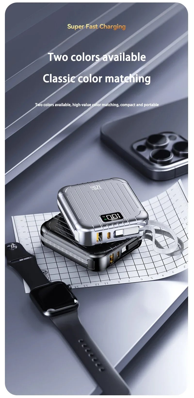 MSL 50000mAh Mini Power Bank with 120W Fast Charging