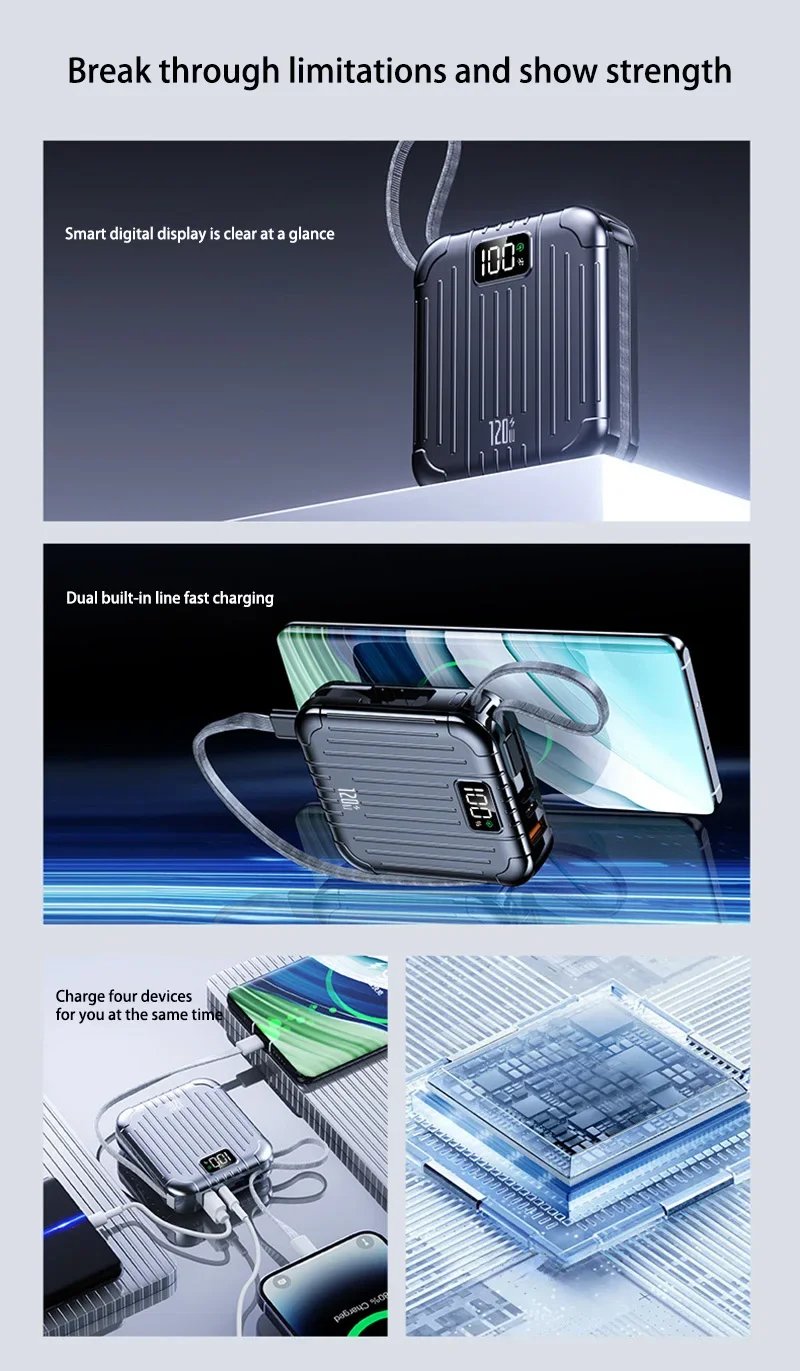 MSL 50000mAh Mini Power Bank with 120W Fast Charging