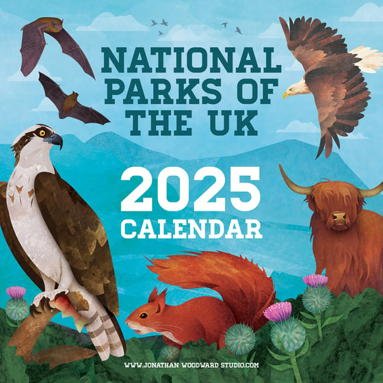 Image of NATIONAL PARKS OF THE UK - 2025 WALL CALENDAR