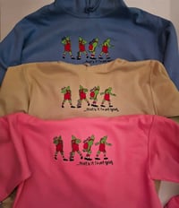 Image 3 of THAT'S IT I'M NOT GOING RED OVERALL HOODIE NO HAT