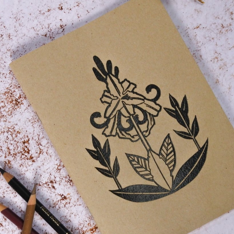 Image of Carnet à Dessin Fleurs Art Nouveau