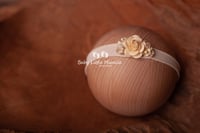Image 3 of Newborn headbands set beige cream