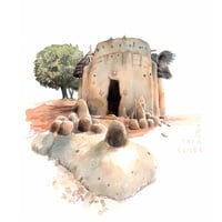 Image 2 of Paper Art Print - "Tata Somba et Legbas"