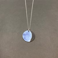 Small Purple Gibbous Moon Pendant