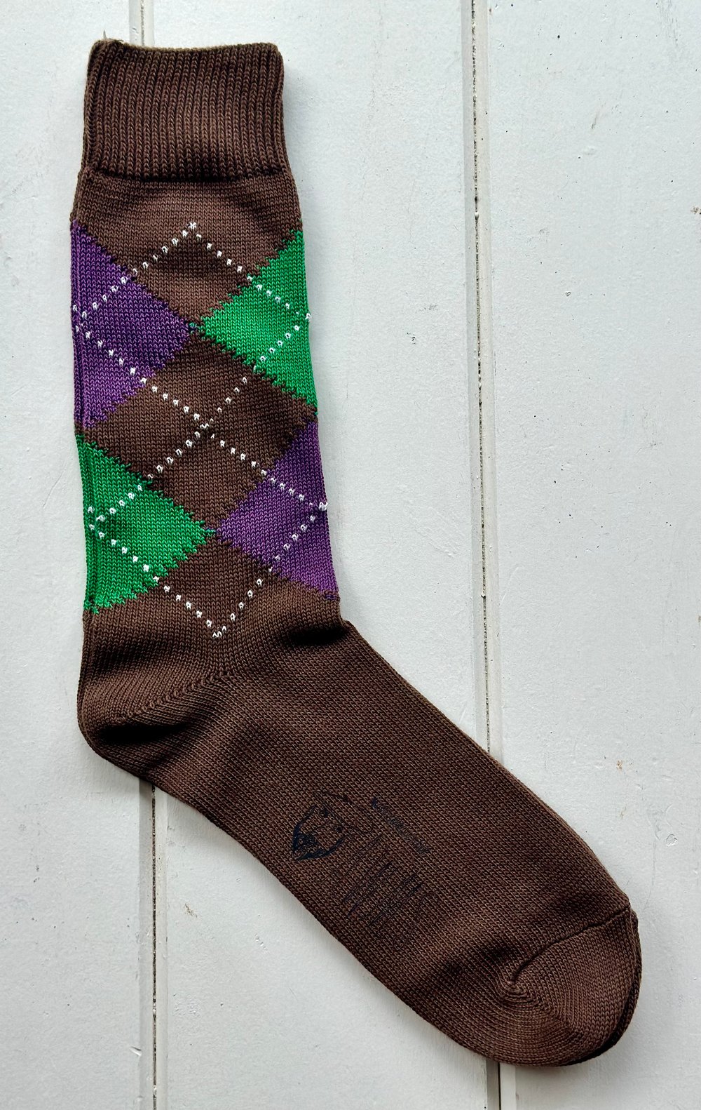 THE ARGYLE SOCK (Chocolate) 