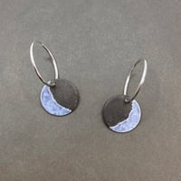 Image 4 of Crescent Moon Hoop Earrings