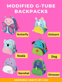 Image 1 of Best Seller G-Tube Modified Feeding Backpack | Feed Tube Backpack | Kangaroo Joey and EnteraLite ...