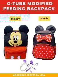 Image 1 of Best Seller G-Tube Modified Feeding Backpack | Feeding Tube Backpack | Kangaroo Joey and EnteraLi...